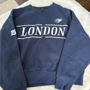 London Navy Blue Sweatshirt